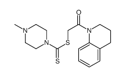 [2-(3,4-dihydro-2H-quinolin-1-yl)-2-oxoethyl] 4-methylpiperazine-1-carbodithioate Structure