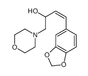 4-(3,4-Methylenedioxyphenyl)-1-morpholino-3-buten-2-ol结构式