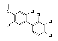 1,2,3-trichloro-4-(2,5-dichloro-4-methylsulfanylphenyl)benzene Structure