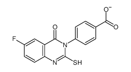 4-(6-fluoro-4-oxo-2-sulfanylidene-1H-quinazolin-3-yl)benzoate Structure
