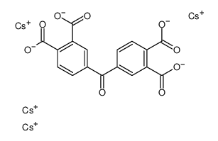 tetracesium 4,4'-carbonylbisphthalate structure