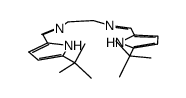 N,N'-ethylenedi(5-tert-butyl-pyrrol-2-ylaldimine)结构式