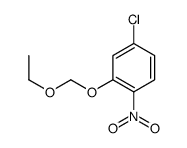 4-chloro-2-(ethoxymethoxy)-1-nitrobenzene结构式