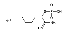 sodium,(1-amino-1-iminohexan-2-yl)sulfanyl-hydroxyphosphinate结构式