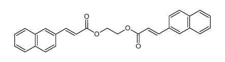 Aethylen-bis-<3-(2-naphthyl)>-acrylat Structure