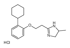 2-[2-(2-cyclohexylphenoxy)ethyl]-5-methyl-4,5-dihydro-1H-imidazol-1-ium,chloride结构式