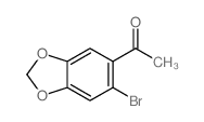 Ethanone,1-(6-bromo-1,3-benzodioxol-5-yl)-结构式
