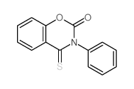 8-phenyl-7-sulfanylidene-10-oxa-8-azabicyclo[4.4.0]deca-1,3,5-trien-9-one结构式