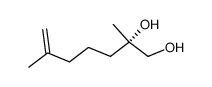 (-)-(2S)-2,6-dimethyl-6-heptene-1,2-diol结构式