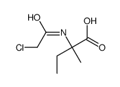 2-[(2-chloroacetyl)amino]-2-methylbutanoic acid Structure