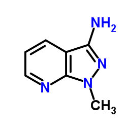1-甲基-3-氨基-吡唑并[3,4-b]吡啶结构式
