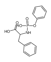 N-(hydroxy-phenoxy-phosphoryl)-phenylalanine结构式