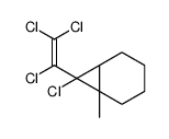 7-chloro-6-methyl-7-(1,2,2-trichloroethenyl)bicyclo[4.1.0]heptane Structure