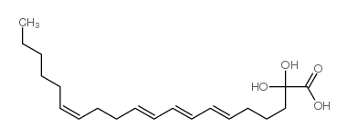 (5s,12s)-dihydroxy-(6e,8e,10e,14z)-eicosatetraenoic acid structure