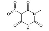 Pyrimidine-2,4,6(1H,3H,5H)-trione, 1-methyl-5-nitro- Structure