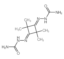 [[3-(carbamoylhydrazinylidene)-2,2,4,4-tetramethyl-cyclobutylidene]amino]urea结构式