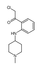 Ethanone,2-chloro-1-[2-[(1-methyl-4-piperidinyl)amino]phenyl]-结构式