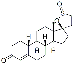 (17R)-3-Oxospiro[19-norandrostane-17,5'-[1,2]oxathiolan]-4-ene 2'-oxide结构式