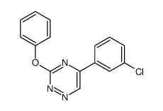 5-(m-Chlorophenyl)-3-phenoxy-1,2,4-triazine结构式