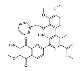 methyl 5-amino-6-(7-amino-6-methoxy-5,8-dioxo-5,8-dihydroquinolin-2-yl)-4-(2-(benzyloxy)-3,4-dimethoxyphenyl)-3-methylpicolinate Structure