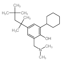 Phenol,2-cyclohexyl-6-[(dimethylamino)methyl]-4-(1,1,3,3-tetramethylbutyl)- picture