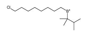 8-chlorooctyl(2,3-dimethylbutan-2-yl)boron结构式