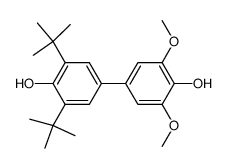 3,5-di-tert-butyl-3',5'-dimethoxy-[1,1'-biphenyl]-4,4'-diol Structure