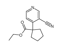 ethyl 1-(3-cyano-4-pyridyl)cyclopentanecarboxylate Structure