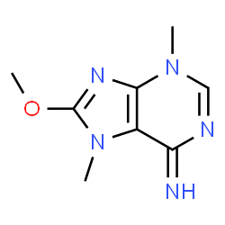 6H-Purin-6-imine,3,7-dihydro-8-methoxy-3,7-dimethyl-(9CI) Structure