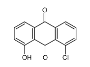 1-chloro-8-hydroxyanthracene-9,10-dione Structure