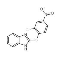 1H-Benzimidazole,2-[(2-chloro-4-nitrophenyl)thio]-结构式