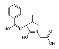 2-[[(2S)-2-benzamido-3-methylbutanoyl]amino]acetic acid结构式