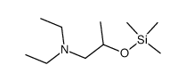 1-diethylamino-2-trimethylsiloxypropane Structure