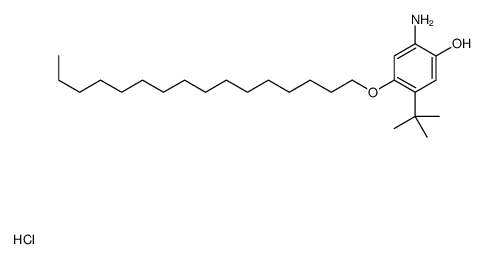 2-amino-5-tert-butyl-4-hexadecoxyphenol,hydrochloride结构式