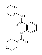 N-(2-(phenylcarbamoyl)phenyl)morpholine-4-carboxamide结构式