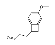 3-(3-methoxy-7-bicyclo[4.2.0]octa-1(6),2,4-trienyl)propanal结构式