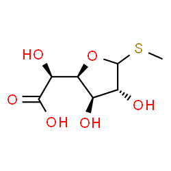 Glucofuranosiduronic acid, methyl 1-thio- (9CI) Structure