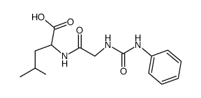 N-(N-phenylcarbamoyl-glycyl)-leucine结构式