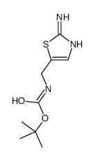 tert-butyl N-[(2-amino-1,3-thiazol-5-yl)methyl]carbamate结构式