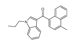 (4-methylnaphthalen-1-yl)-(1-propylindol-3-yl)methanone结构式