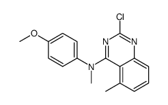 2-chloro-N-(4-methoxyphenyl)-N,5-dimethylquinazolin-4-amine Structure