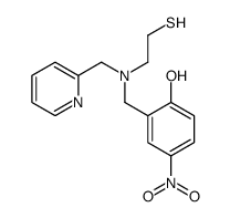 4-nitro-2-[[pyridin-2-ylmethyl(2-sulfanylethyl)amino]methyl]phenol Structure