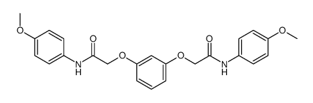 2-[3-[2-(4-methoxyanilino)-2-oxoethoxy]phenoxy]-N-(4-methoxyphenyl)acetamide Structure