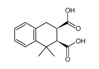 cis-1,1-dimethyl-1,2,3,4-tetrahydro-2,3-naphthalenedicarboxylic acid结构式