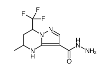 Pyrazolo[1,5-a]pyrimidine-3-carboxylic acid, 4,5,6,7-tetrahydro-5-methyl-7-(trifluoromethyl)-, hydrazide Structure