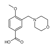4-METHOXY-3-MORPHOLIN-4-YLMETHYL-BENZOIC ACID Structure