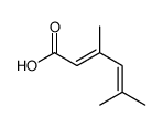 3,5-dimethylhexa-2,4-dienoic acid结构式
