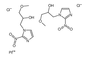 1-methoxy-3-(2-nitroimidazol-1-yl)propan-2-ol,platinum(2+),dichloride Structure