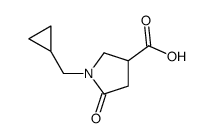 1-(Cyclopropylmethyl)-5-oxopyrrolidine-3-carboxylic Acid Structure