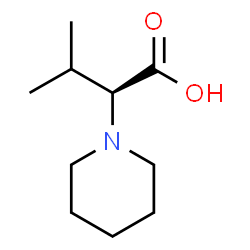 (S)-3-METHYL-2-(PIPERIDIN-1-YL)BUTANOIC ACID结构式